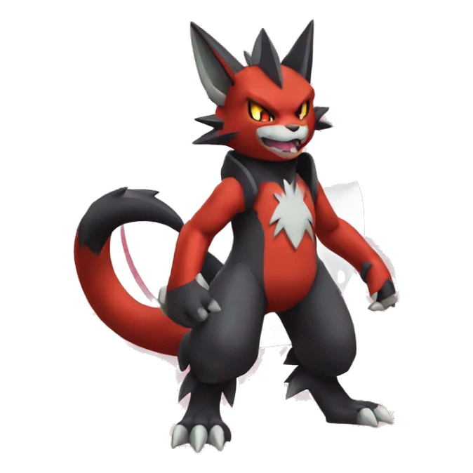 Edgy Guilmon-Torracat-Zoroark full body sticker