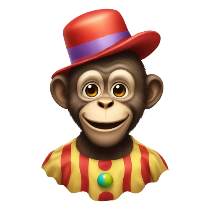 Clown Monkey sticker