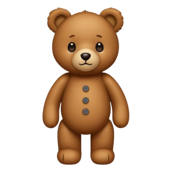 standing teddy bear sticker