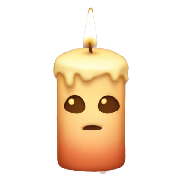 Emoji of a candle aesthetic  sticker