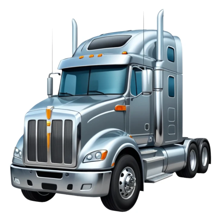 18 wheeler truck peterbelt big body facing me  sticker