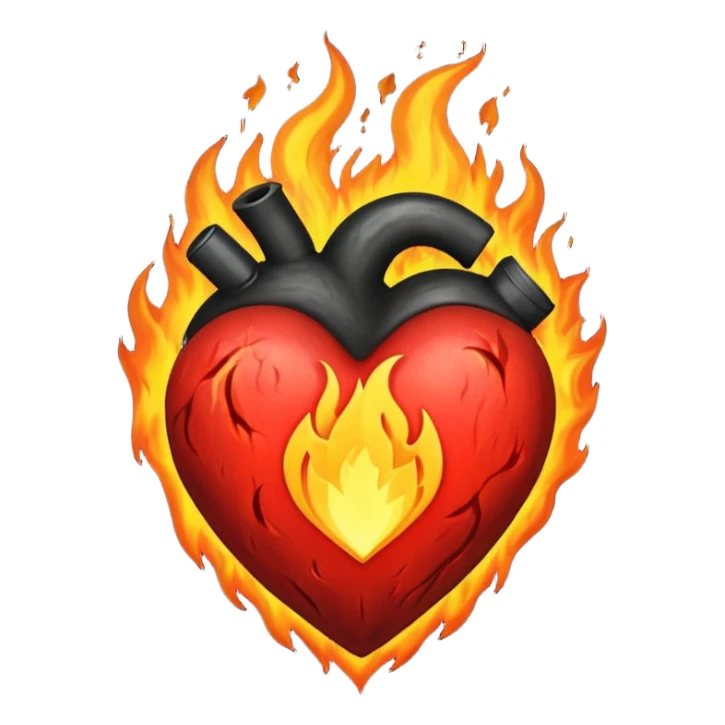 A black love hurt in black fire sticker