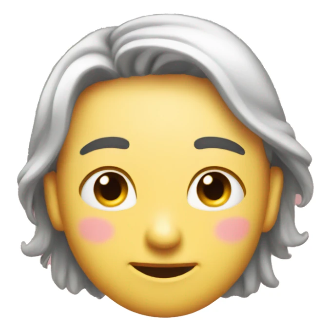 Flirt blush wink emoji sticker