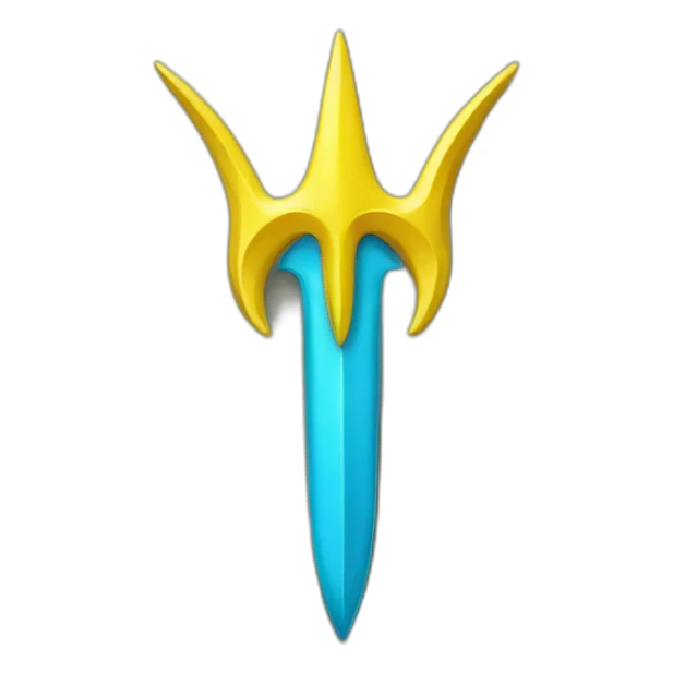 trident emblem of Ukraine sticker