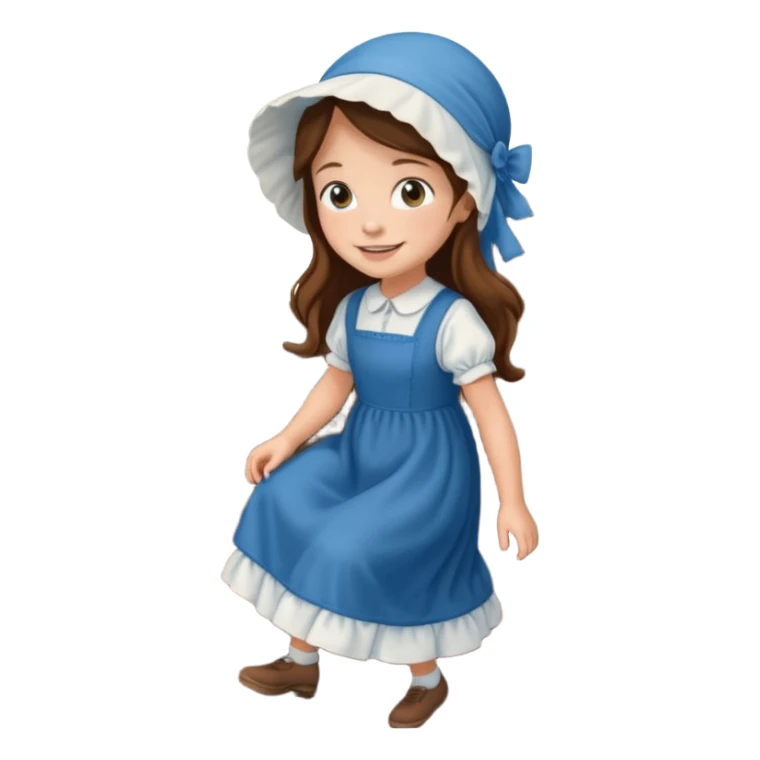 AMISH GIRL SLIDER DOWN STAIRS sticker