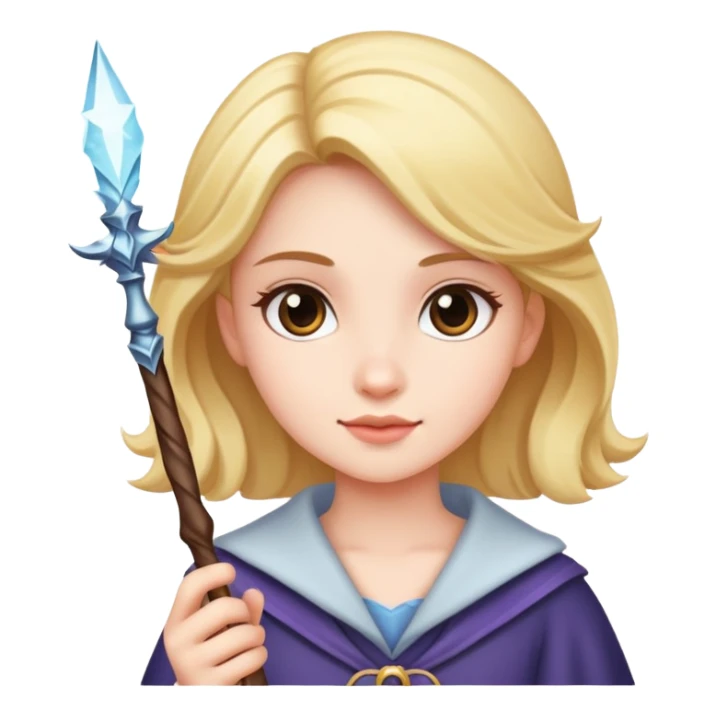Girl with wand sticker
