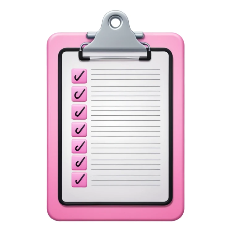 pink school grade card letter on a clipboard sticker