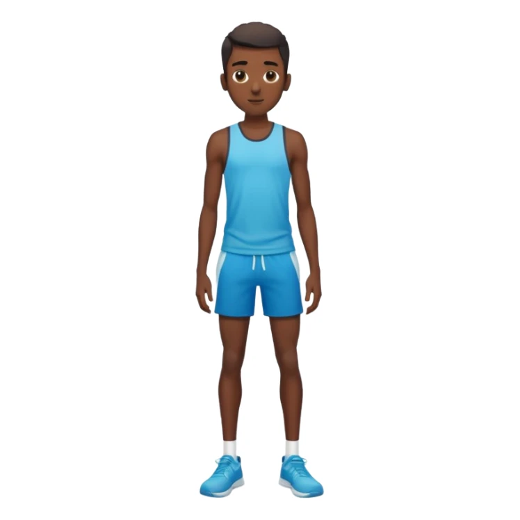 Skinny black man with gyatt full body sticker