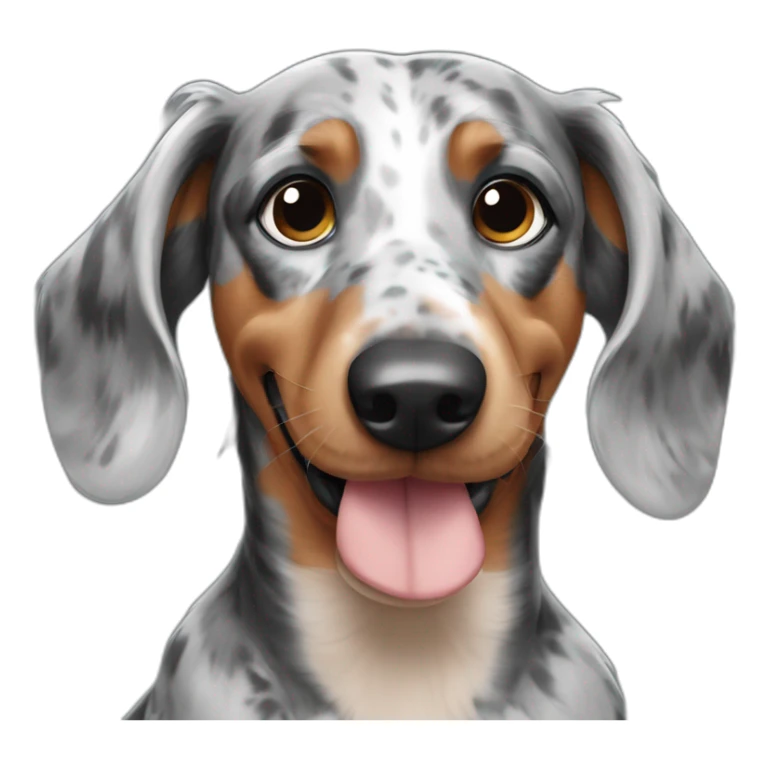 Daschund Merle sticker