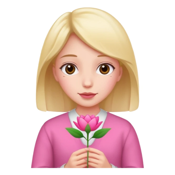 Girl with two hands in front sticker