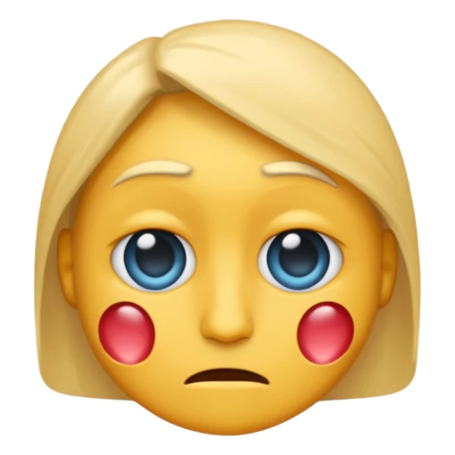 emoji représentant un 'noob', visage simple avec une expression maladroite ou confuse sticker