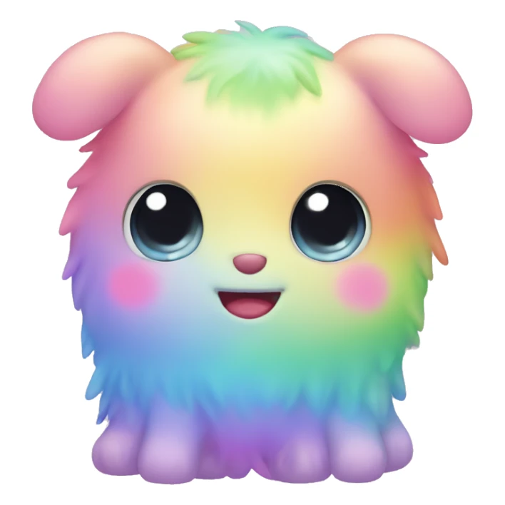 pastel rainbow kawaii creature  sticker