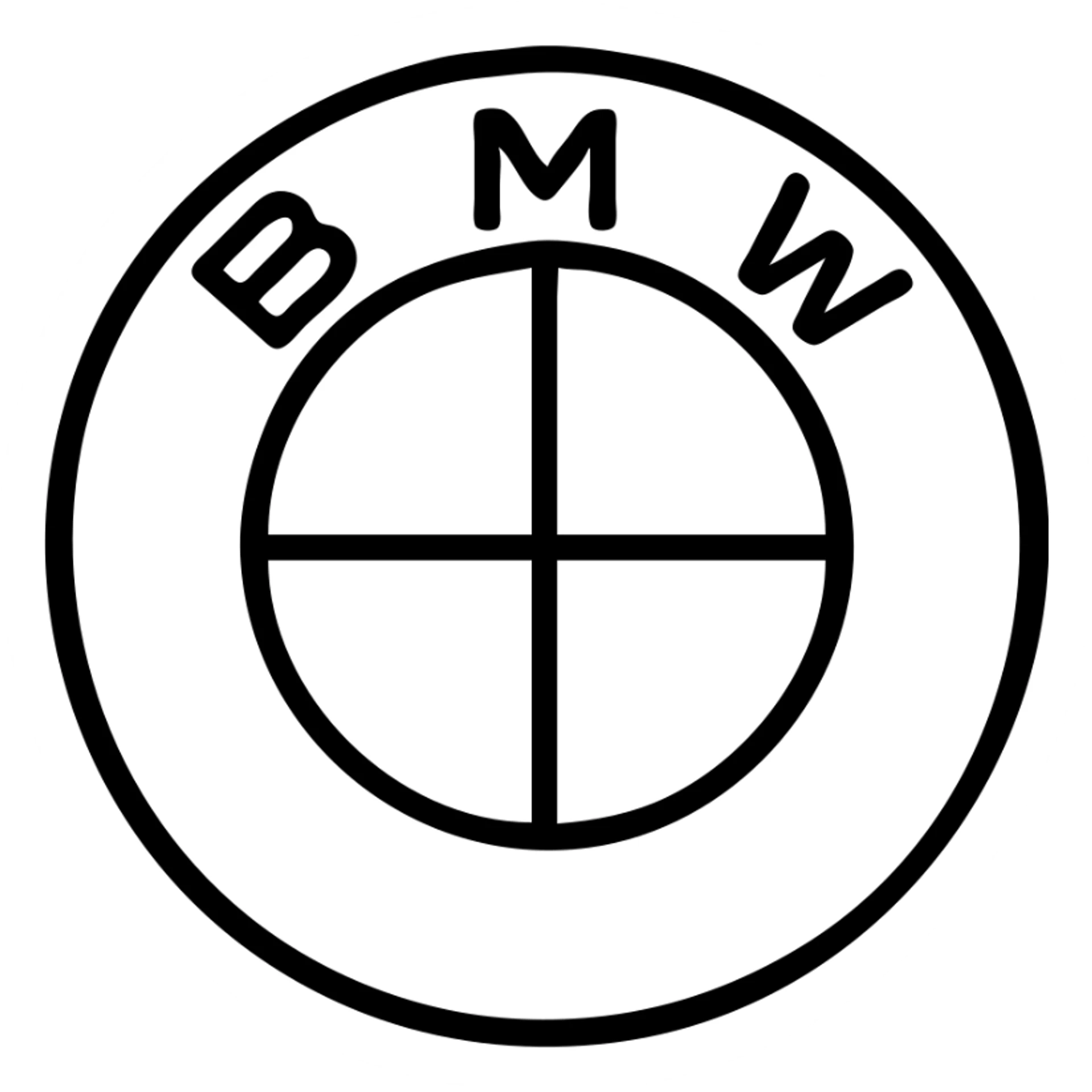 BMW logo sticker