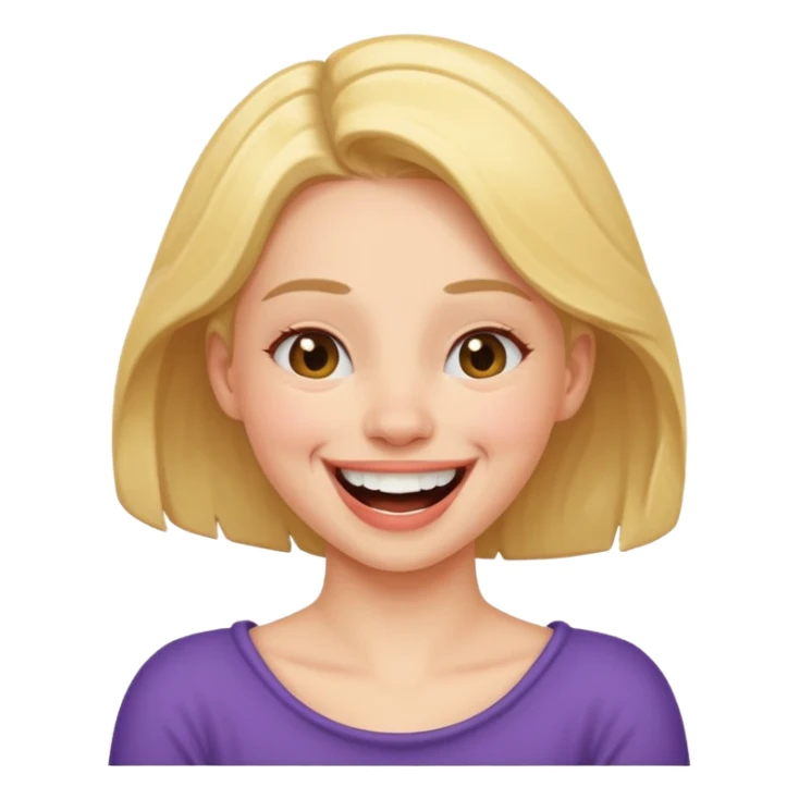  Arms around girl neck laughing emoji sticker