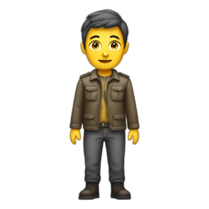 german prototyp person, full body sticker