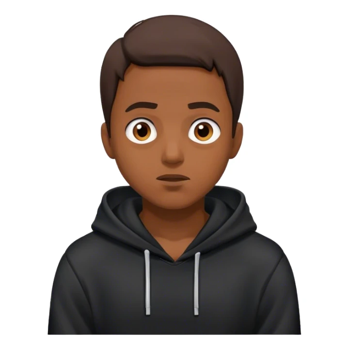 Man in hoodie shrugging his shoulders  sticker