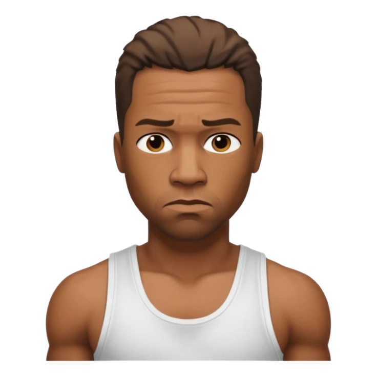 Create a GTA CJ - Carl Johnson from GTA San Andreas emoji for a teams chat but make it more original style to the game sticker