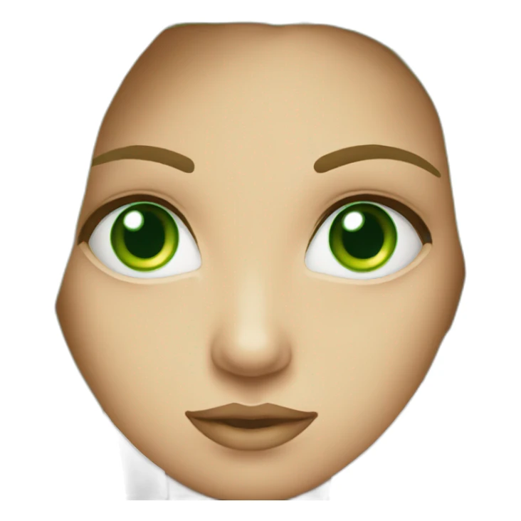 gazing green-eyed beauty sticker