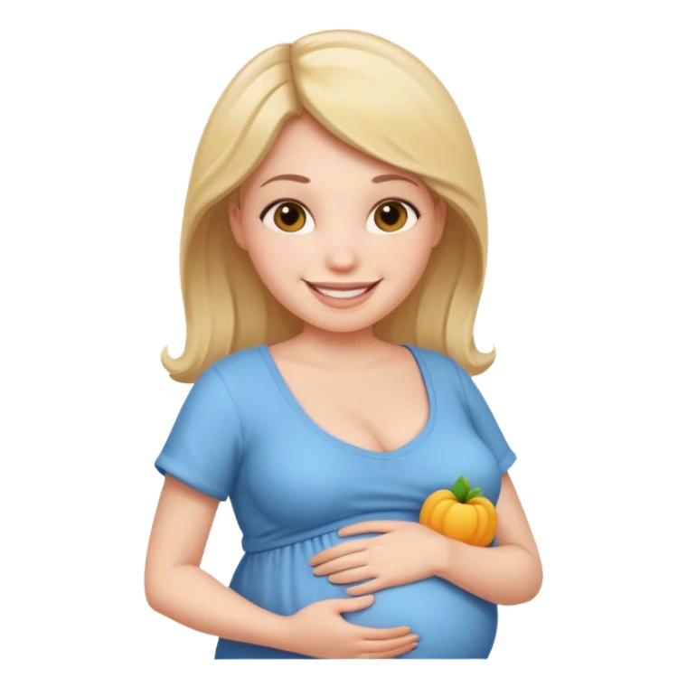 pregnant woman smiling sticker