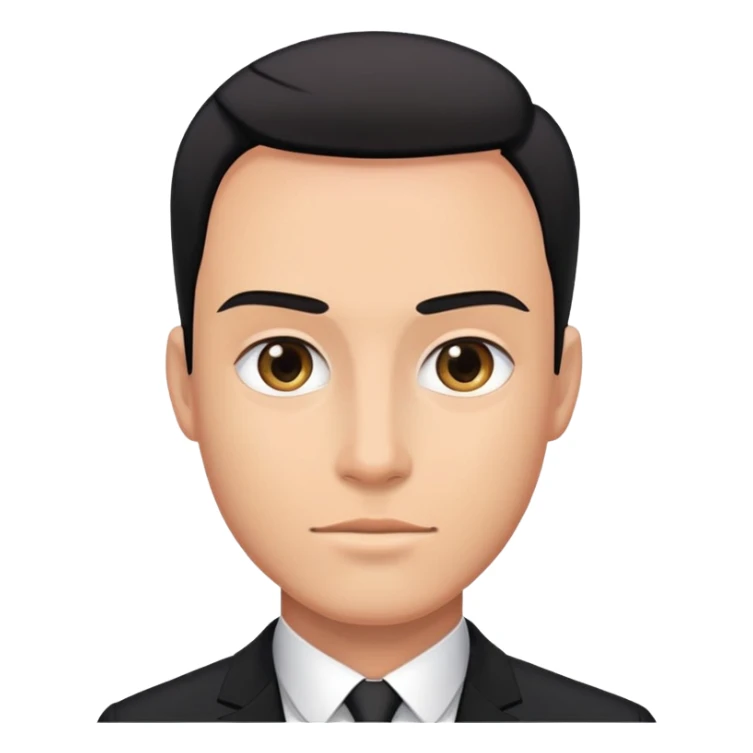 A man in a black suit with PrimeCopy written on it sticker