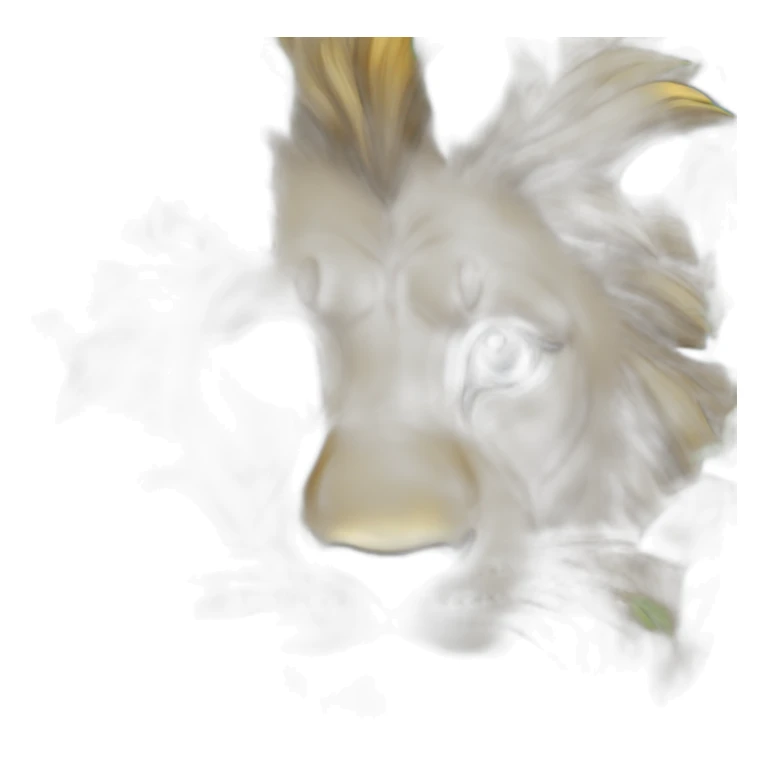 Lion yeux bleu sur un arbre sticker