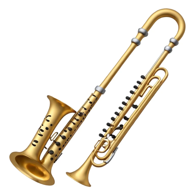 robot Create a sophisticated and elegant emoji that represents orchestration and arrangement. The design should feature a conductor’s baton, musical notes, and a symphonic score, symbolizing the process of arranging and orchestrating music. Incorporate instruments like a violin, trumpet, sticker