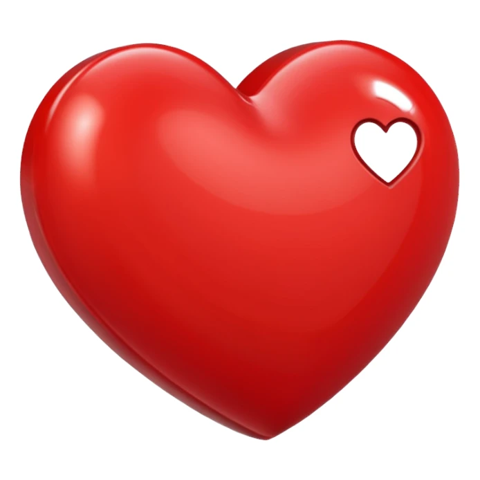 😝 avec un cœur rouge en haut à droite sticker