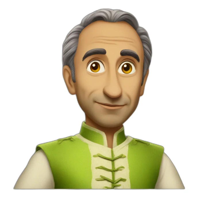 Éric zemmour in shrek costume sticker