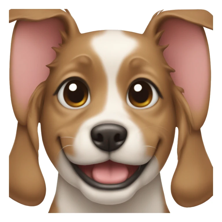 adorable dog showing teeth cleft pallet sticker