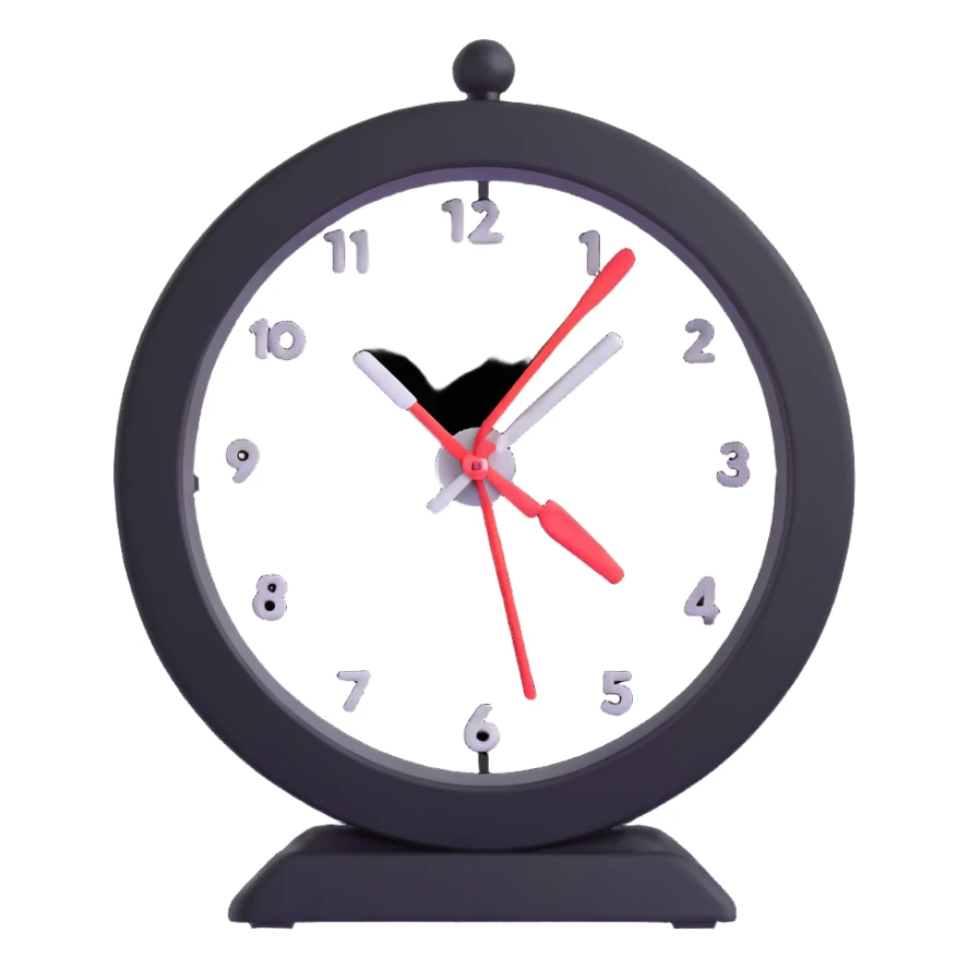 A clock with its hands spinning fast, showing the rapid passage of time. sticker