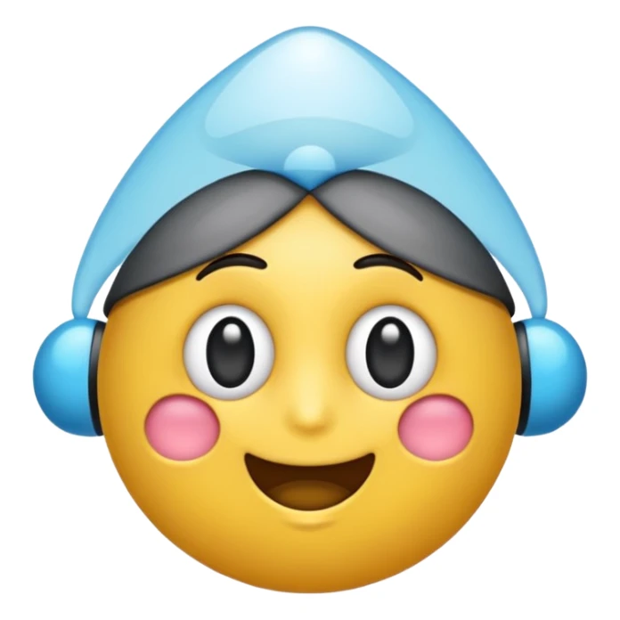 Un emoji idiot en l’aire qui fait peur sticker