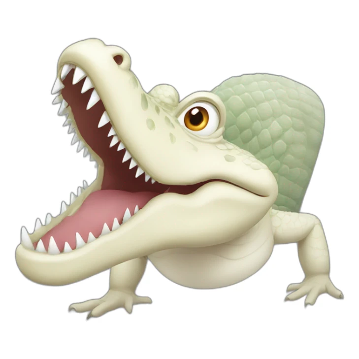 crocodile albino sticker
