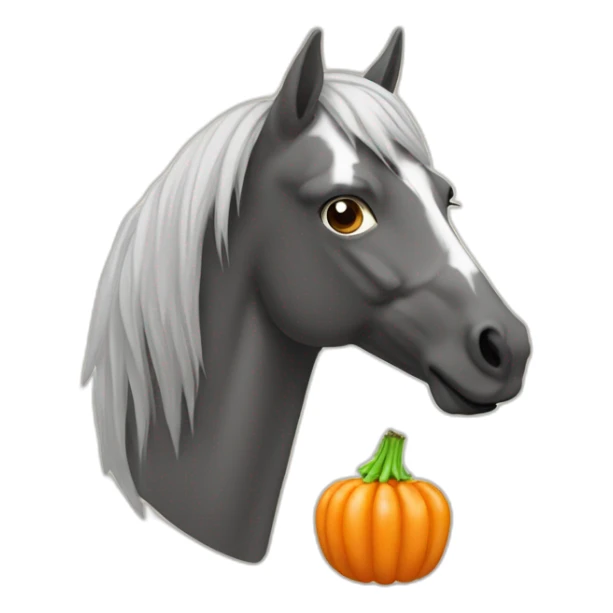 cheval qui mange une carotte sticker