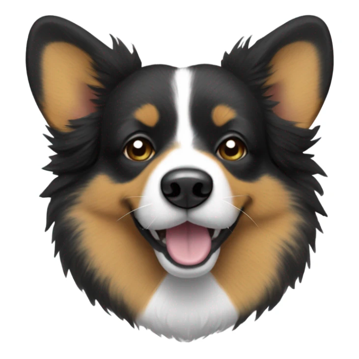 Black stinky corgi who is very smelly sticker
