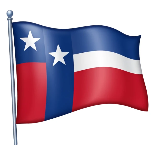 Texas flag in the shape of Texas  sticker