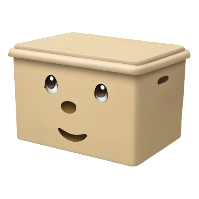 children's toy box beige color sticker