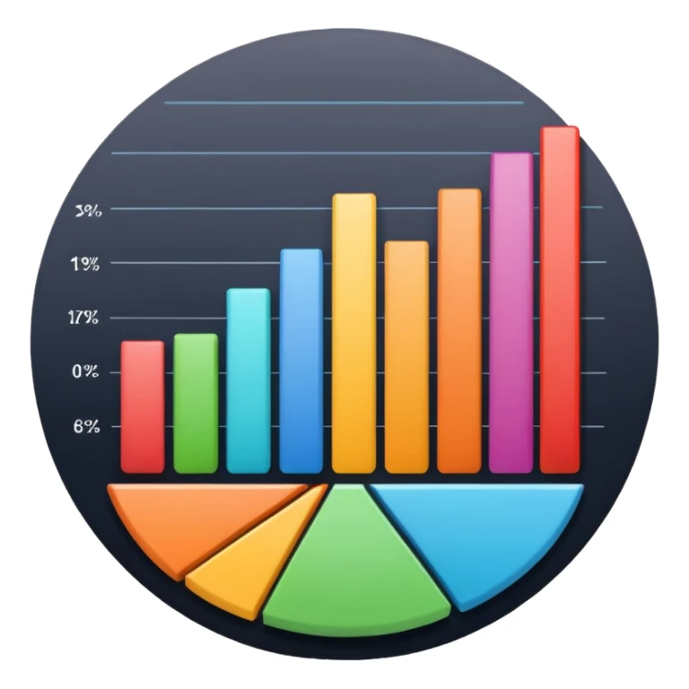 data analyze report chart no technology sticker