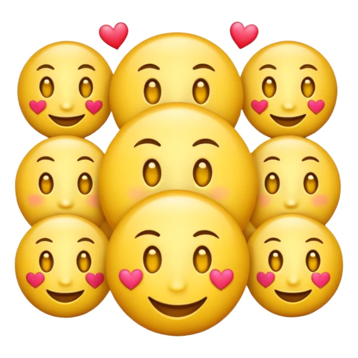 round Emoji with hearts and dollars in eyes sticker