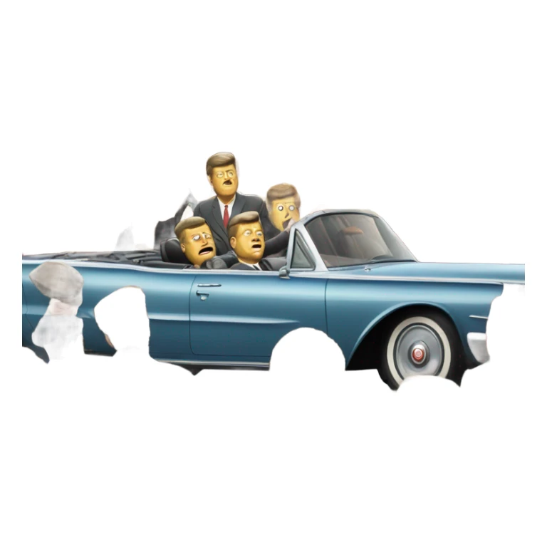 John F. Kennedy cars incident sticker