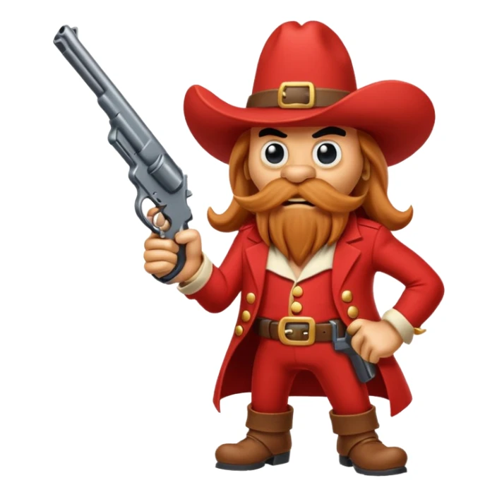 yosemite sam character cartoon with his gun sticker