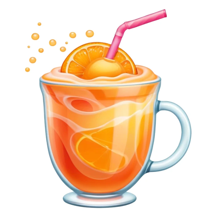 orange hawaiian punch and sherbet in a cup sticker