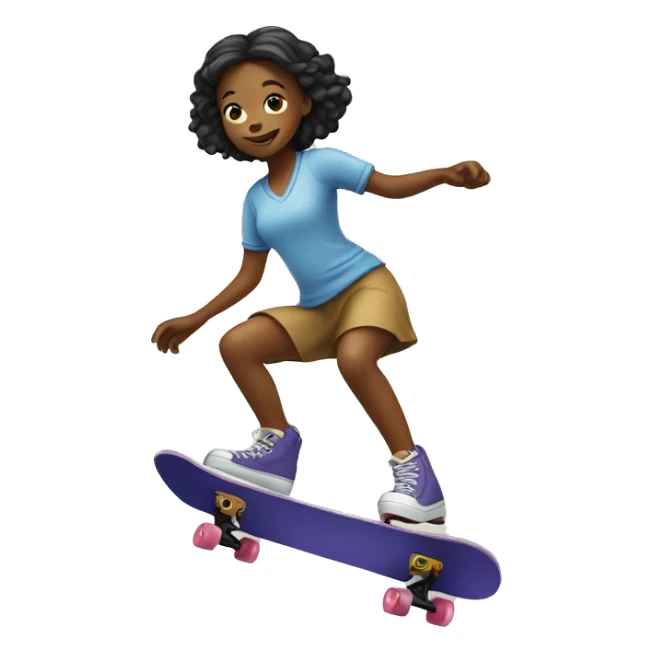 girl figure skateing sticker