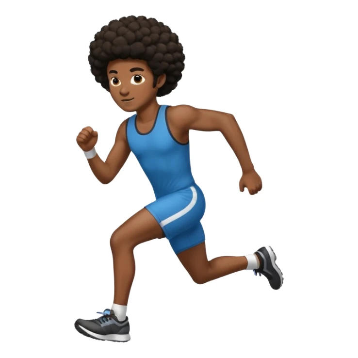 persona afroamericana canada de correr sticker