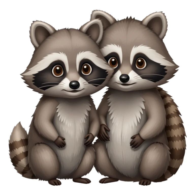 Raccoons in love sticker