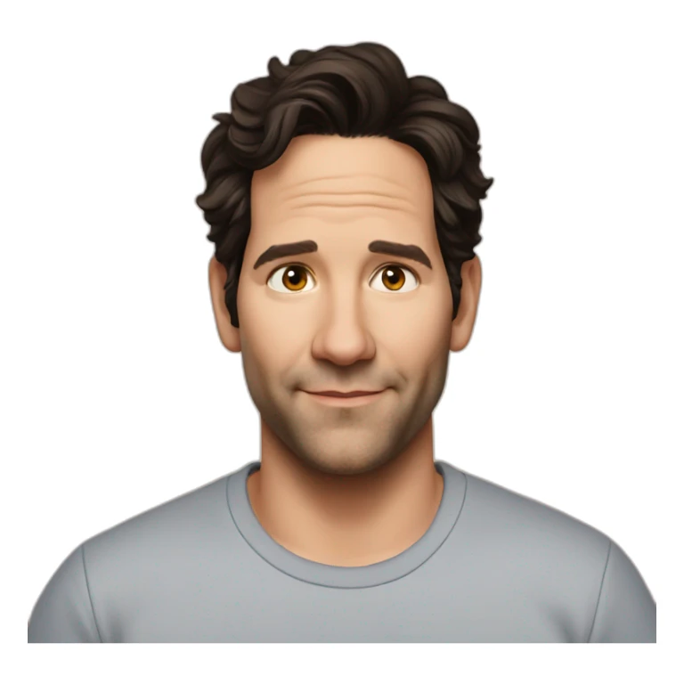 Paul Rudd wearing t-shirt sticker