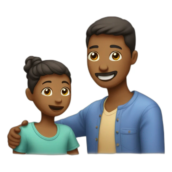 parent playing with one kid and not the other sticker