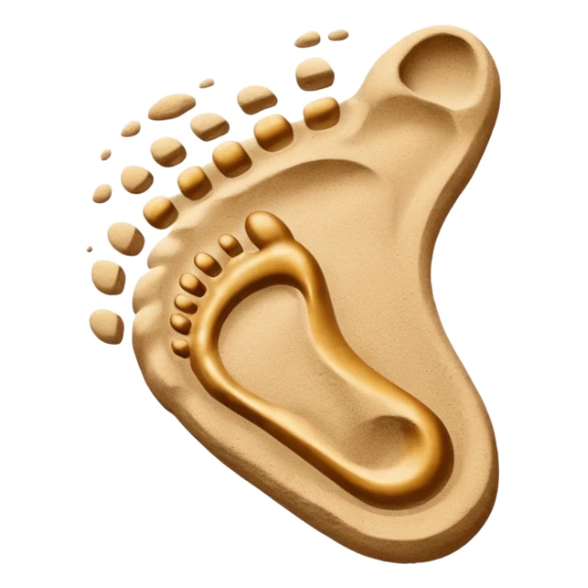 foot print with shoe print only  sticker