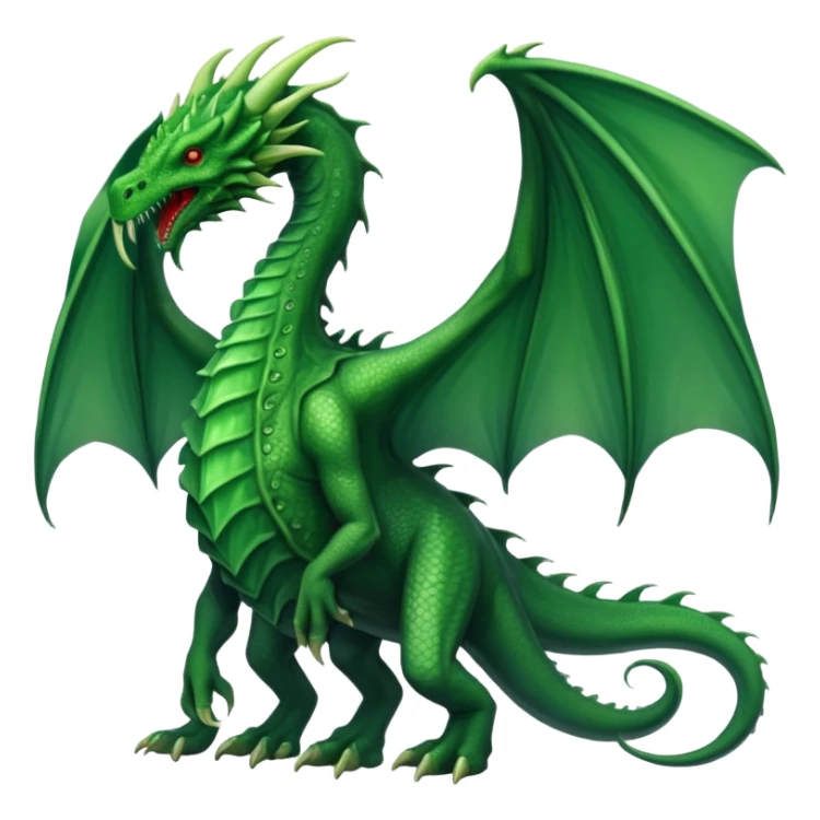 Big long slim thin majestic Cthulhu dragon (full body) sticker