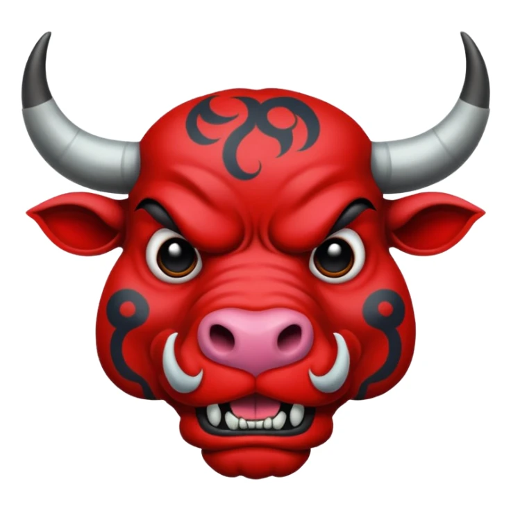 ''tattooed''-scary-looking-bulls-with-heavy-face-tattoes sticker