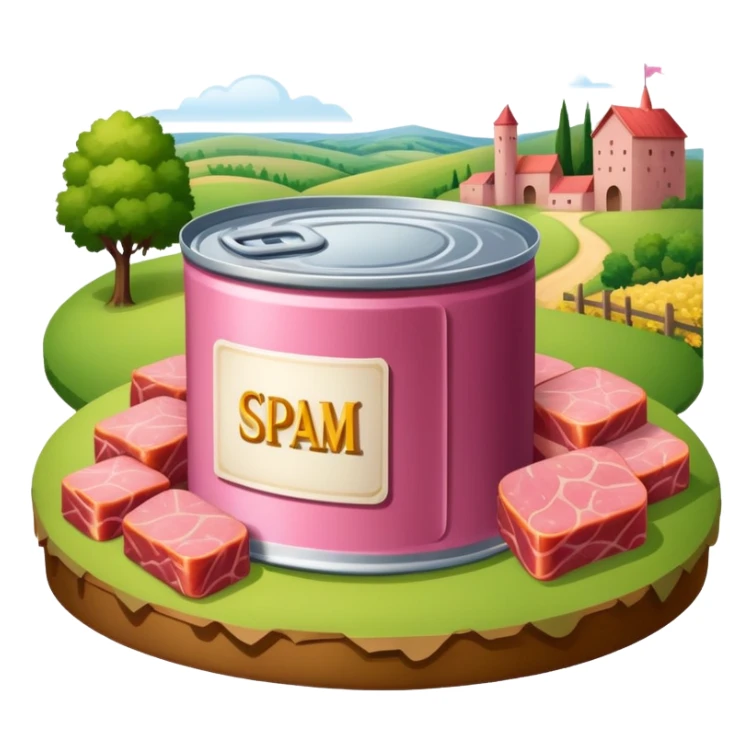 renaissance spam meat countryside landscape sticker